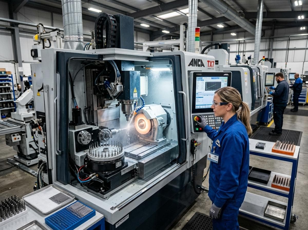 PCB drill bit production and grinding overview