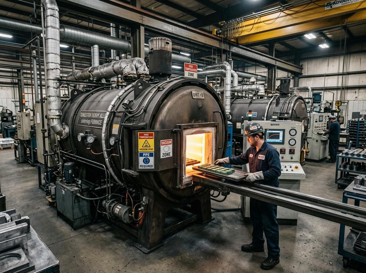 Manufacturing process for tungsten heavy alloy