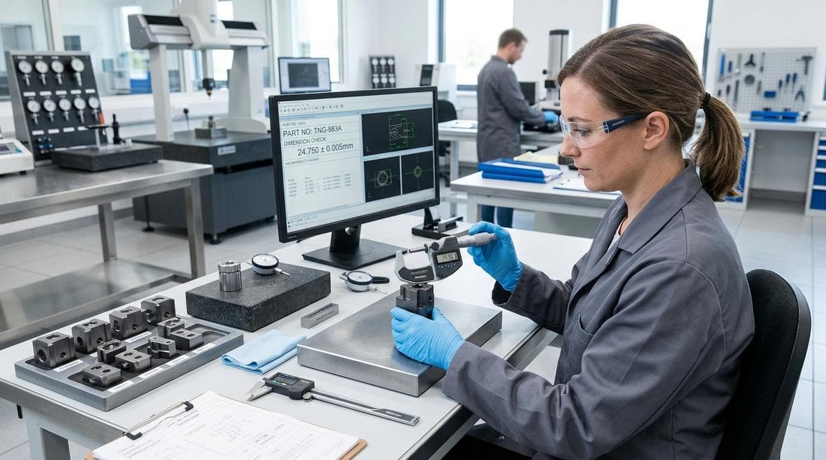 Inspection equipment for tungsten and carbide components