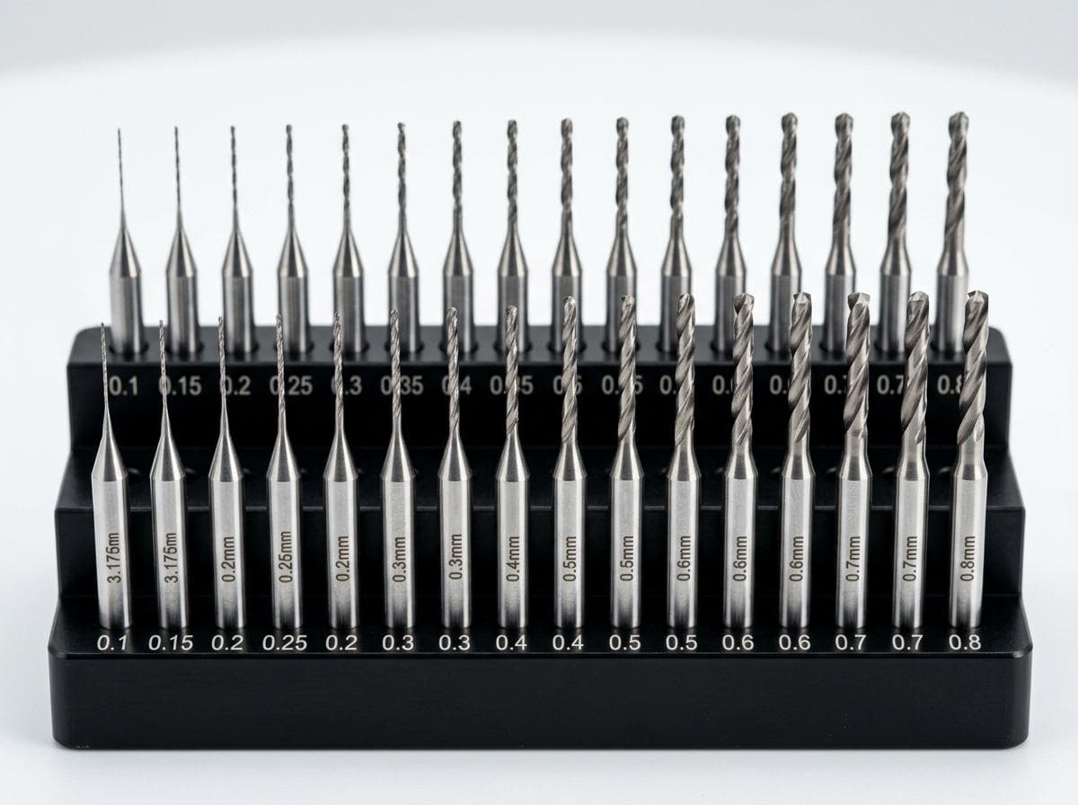PCB drill bits for micro-hole drilling