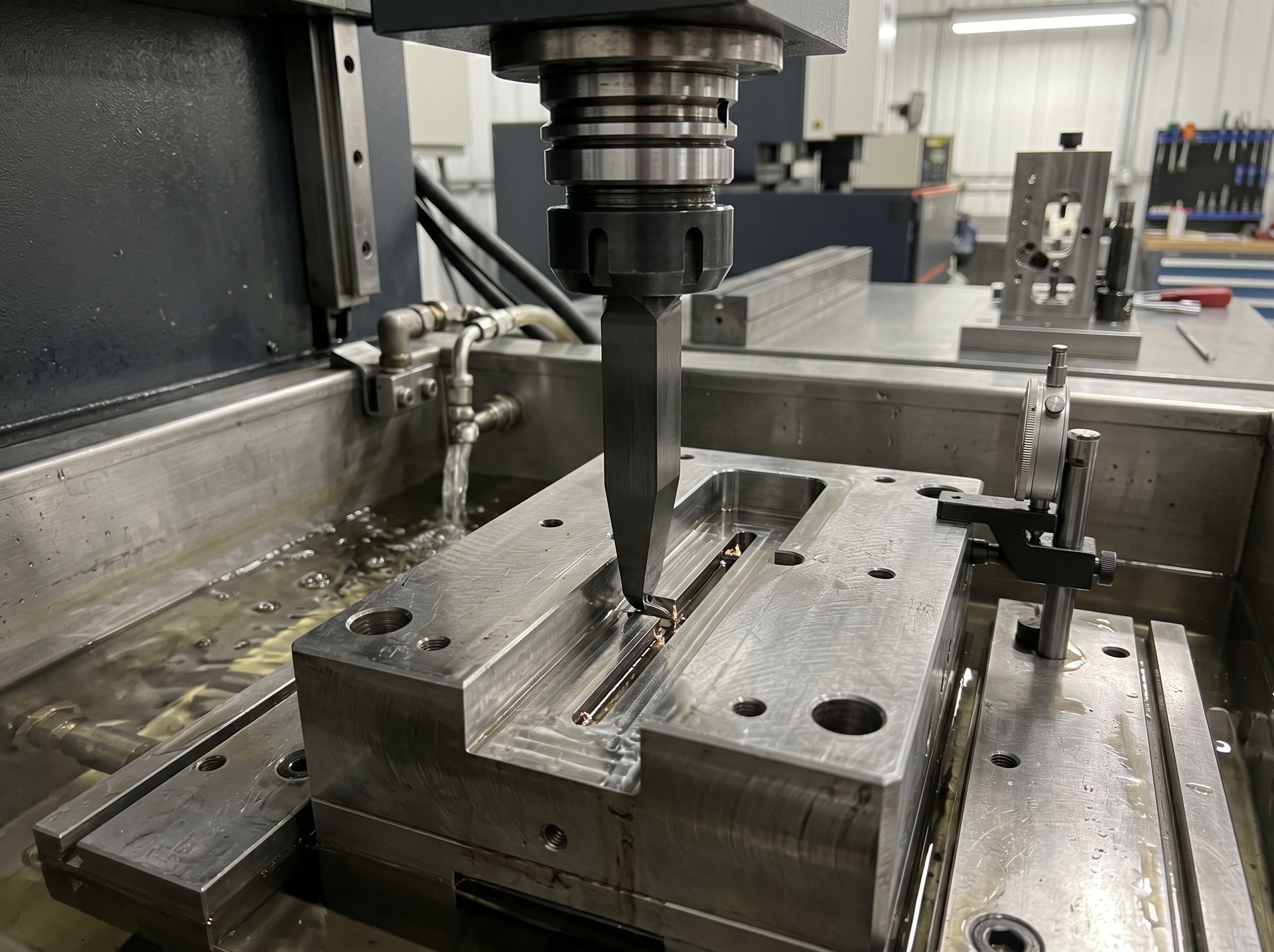 Narrow slots, thin ribs, and deep grooves