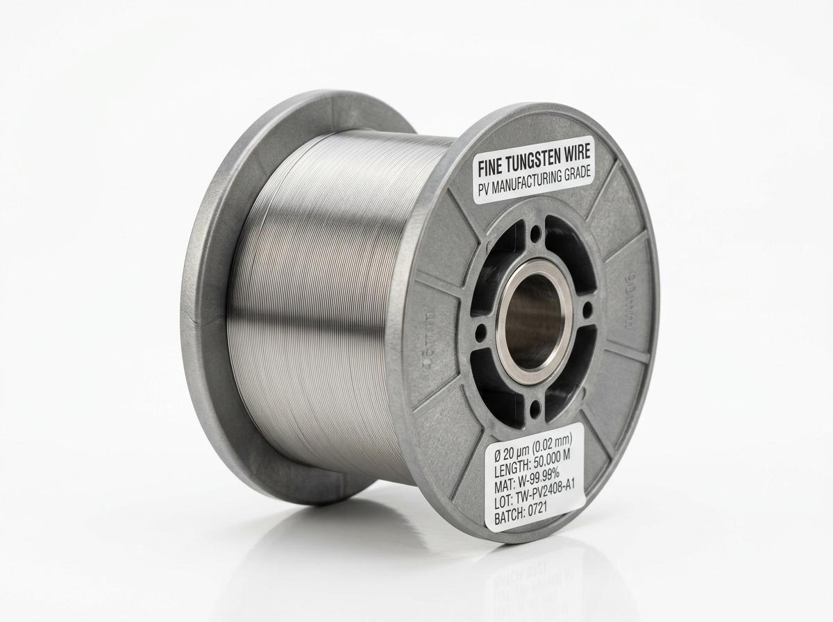 Photovoltaic Tungsten Wire for Finer Slicing, Higher Strength, and More Stable Wire Performance - Image 1
