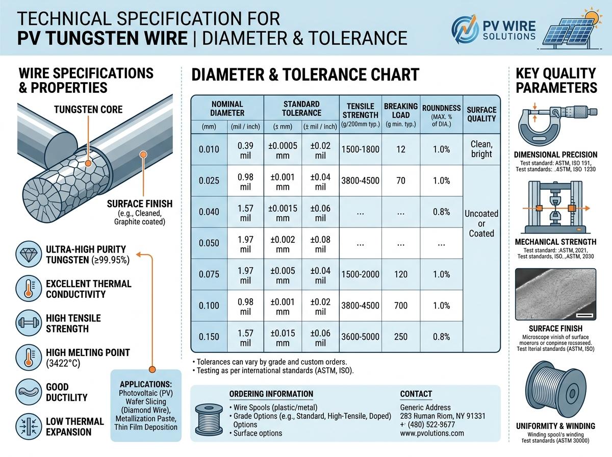 Photovoltaic tungsten wire RFQ guide