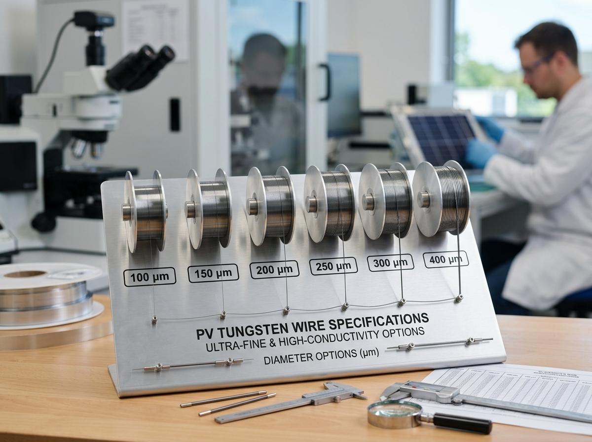 Photovoltaic tungsten wire selection factors
